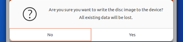 Confirm disk erasure